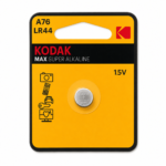 Алкална батерия Kodak Max A76 / LR44, 1.5V, 1 бр