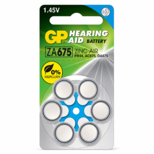 Батерии за слухови апарати GP ZA675, 1.45V, 1 бр