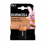 Алкална батерия Duracell Plus 9V (6LR61/MN1604)