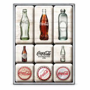КОМПЛЕКТ МАГНИТИ – COCA-COLA-БУТИЛКИ ПРЕЗ ГОДИНИТЕ